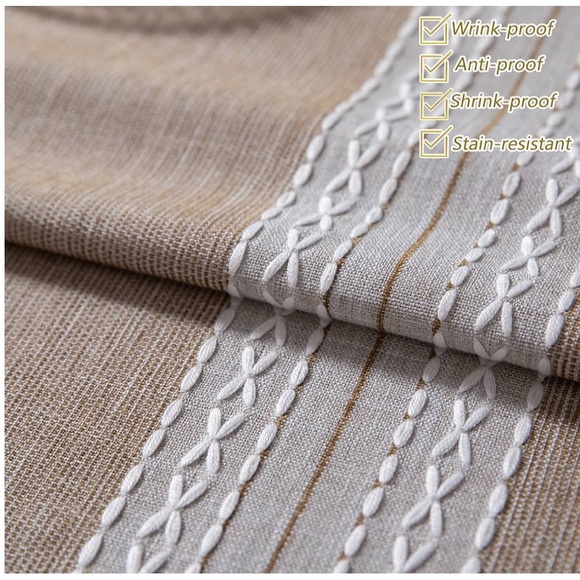 Beautiful Embroidered Rectangular Table Cloth - Picture 4 of 6